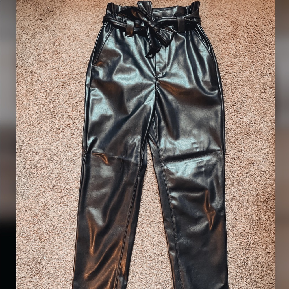Express leather pants